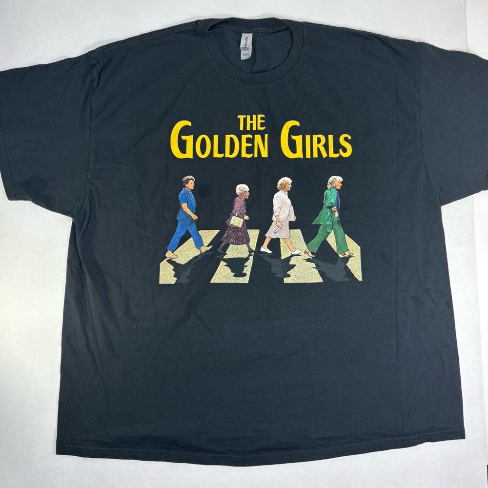 Golden Girls Abbey Road Parody T-Shirt 3XL Gildan Heavy Cotton Black - Picture 8 of 13